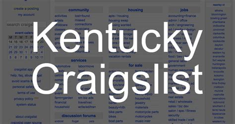 craigslist in lexington ky